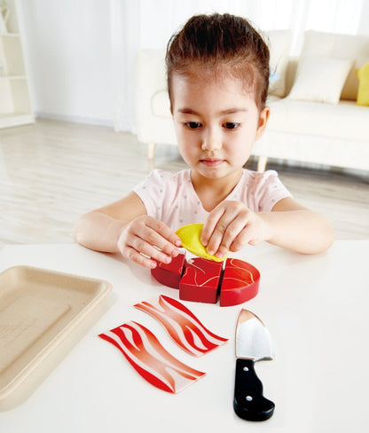 Hape Tasty Proteins Set Wooden Pretend Play Food Set - Premium for Kids in Qatar | Toysaro.com
