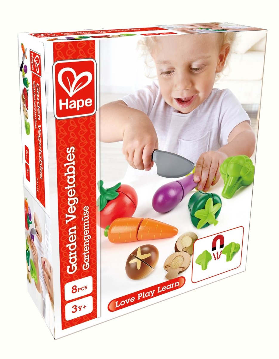 Hape Wooden Garden Vegetables Cooking Accessories - Premium for Kids in Qatar | Toysaro.com