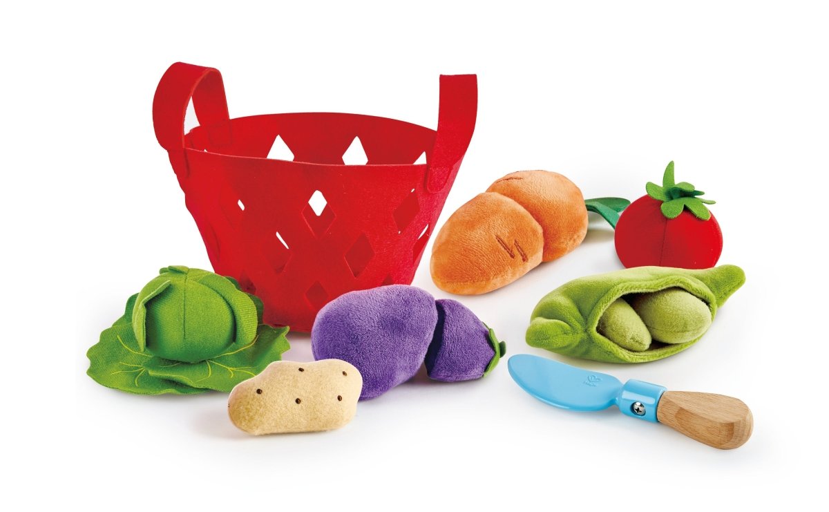Hape Toddler Vegetable Basket Kitchen & Food Playset - Premium for Kids in Qatar | Toysaro.com