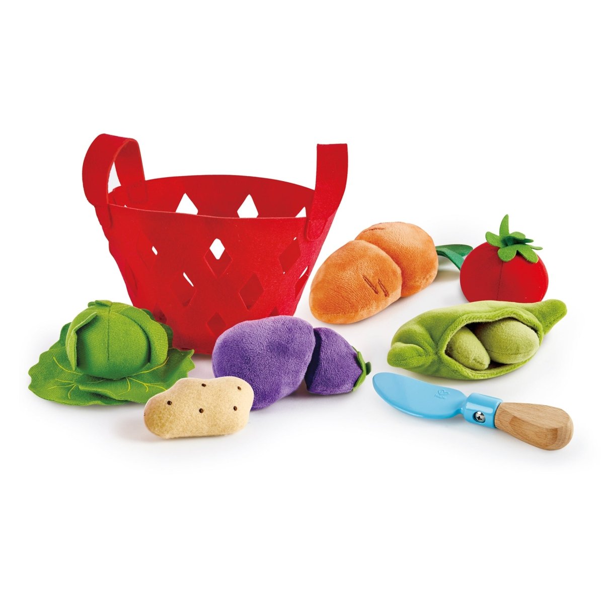 Hape Toddler Vegetable Basket Kitchen & Food Playset - Premium for Kids in Qatar | Toysaro.com