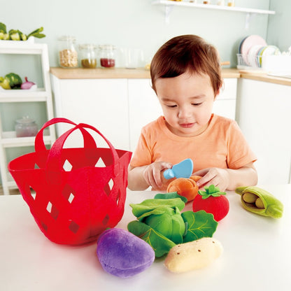 Hape Toddler Vegetable Basket Kitchen & Food Playset - Premium for Kids in Qatar | Toysaro.com