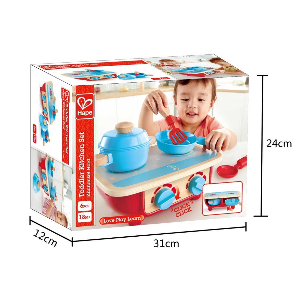 Hape Wooden Cooking Kitchen & Food Playset - Premium for Kids in Qatar | Toysaro.com