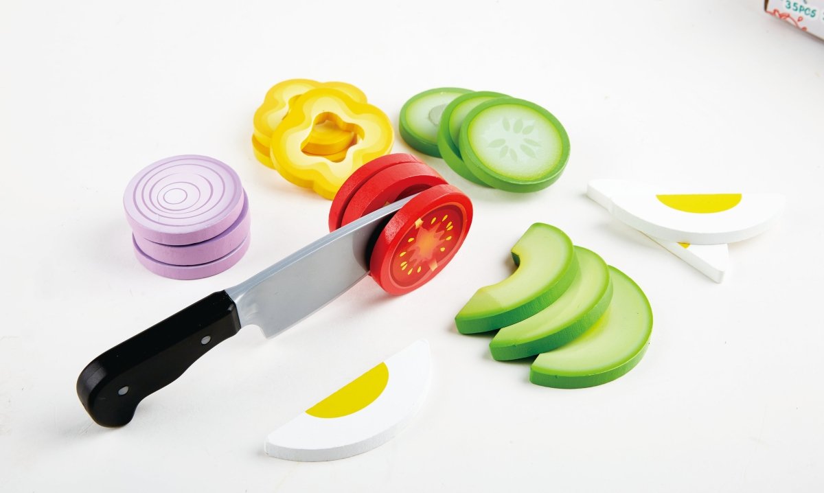 Hape Healthy Salad Playset - Premium for Kids in Qatar | Toysaro.com