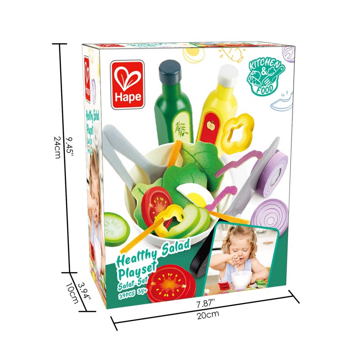 Hape Healthy Salad Playset - Premium for Kids in Qatar | Toysaro.com