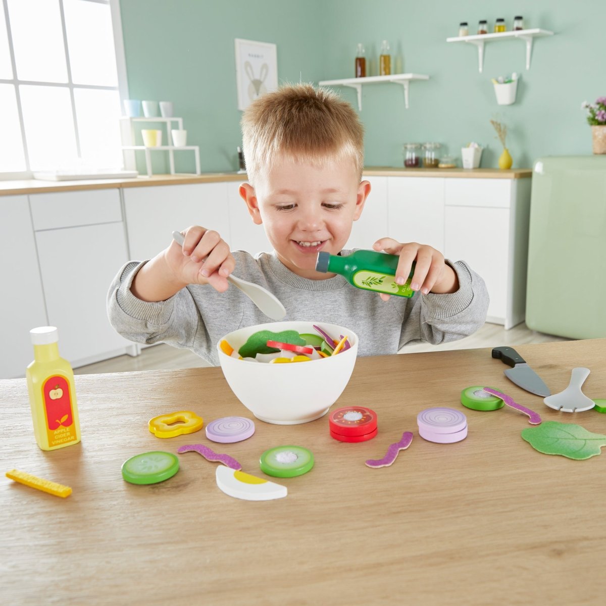 Hape Healthy Salad Playset - Premium for Kids in Qatar | Toysaro.com