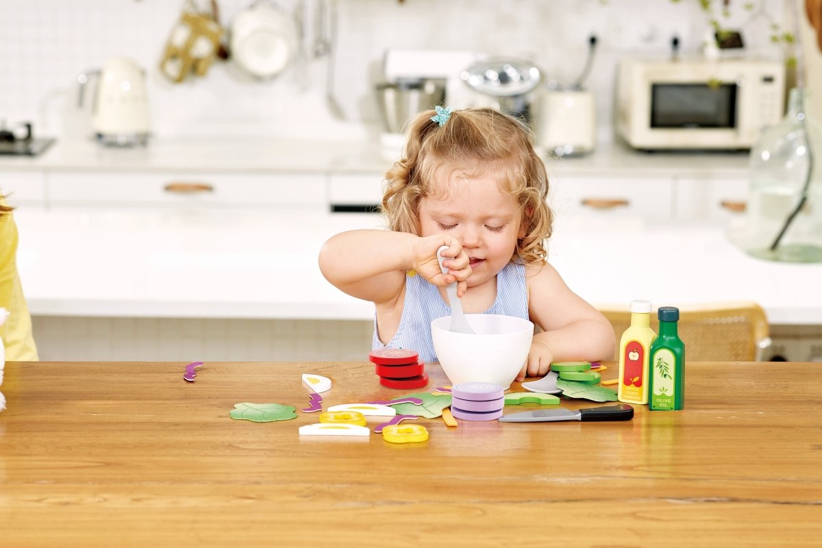 Hape Healthy Salad Playset - Premium for Kids in Qatar | Toysaro.com