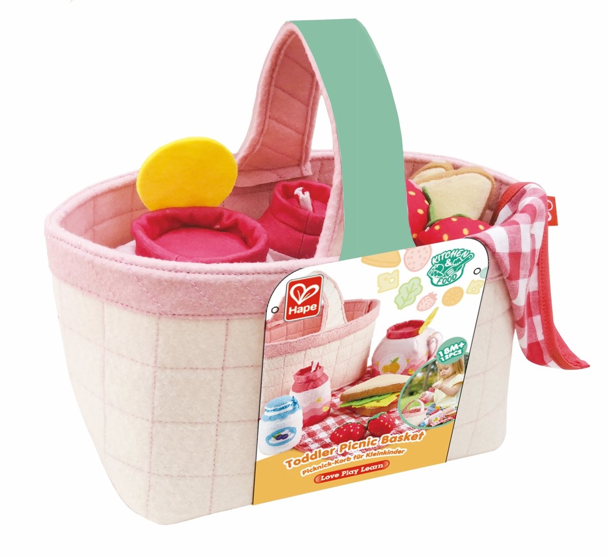 Hape Toddler Picnic Basket - Premium for Kids in Qatar | Toysaro.com
