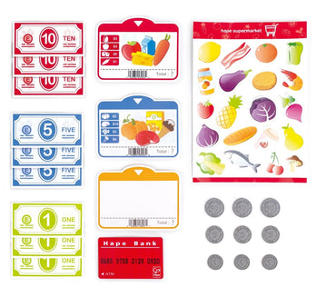 Hape Beep ’n’ Buy Toy Cash Register Kitchen Playset - Premium for Kids in Qatar | Toysaro.com