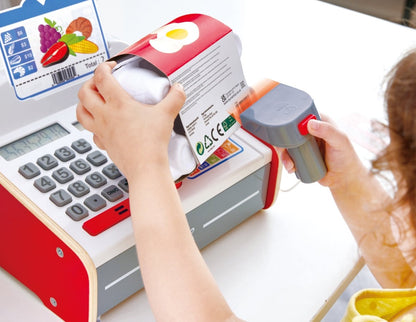Hape Beep ’n’ Buy Toy Cash Register Kitchen Playset - Premium for Kids in Qatar | Toysaro.com
