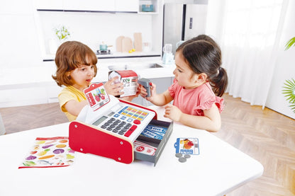 Hape Beep ’n’ Buy Toy Cash Register Kitchen Playset - Premium for Kids in Qatar | Toysaro.com