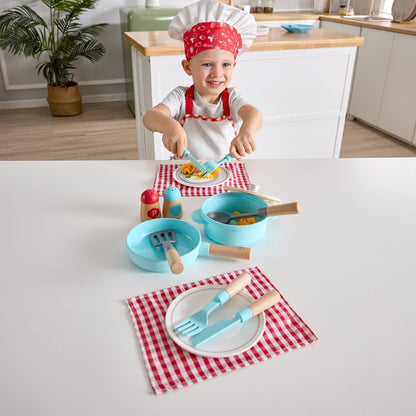 LITTLE CHEF COOKING & SERVE PLAY SET - Premium for Kids in Qatar | Toysaro.com