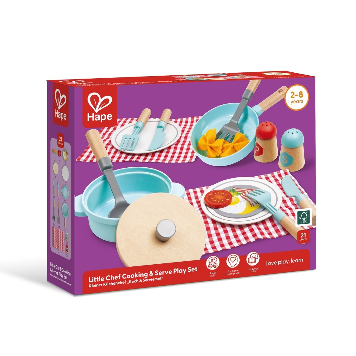 LITTLE CHEF COOKING & SERVE PLAY SET - Premium for Kids in Qatar | Toysaro.com