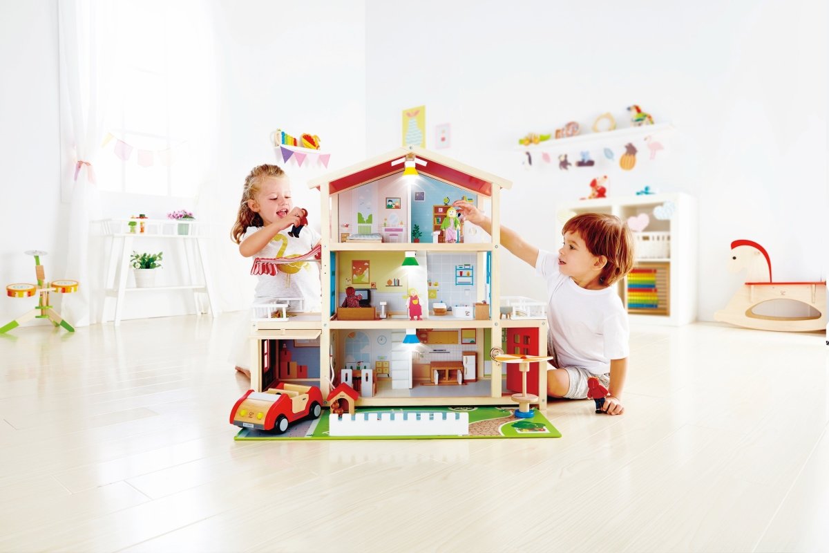 Hape Doll Family Mansion - Premium for Kids in Qatar | Toysaro.com
