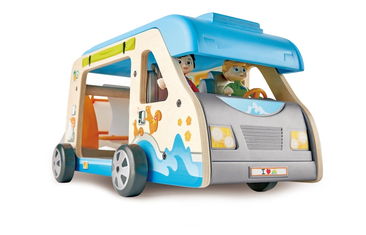 Hape Adventure Wooden Van Playset - 23pcs - Premium for Kids in Qatar | Toysaro.com