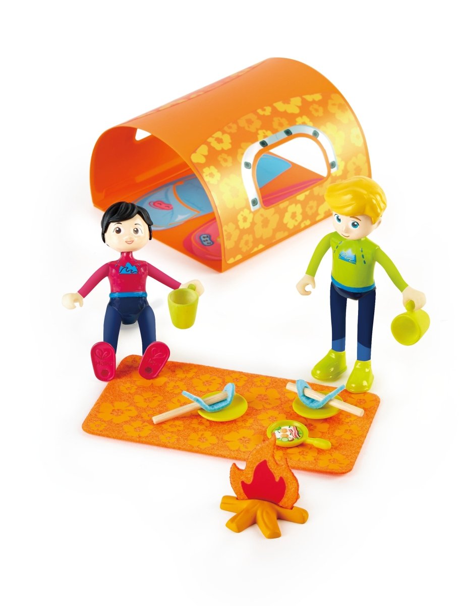 Hape Adventure Wooden Van Playset - 23pcs - Premium for Kids in Qatar | Toysaro.com