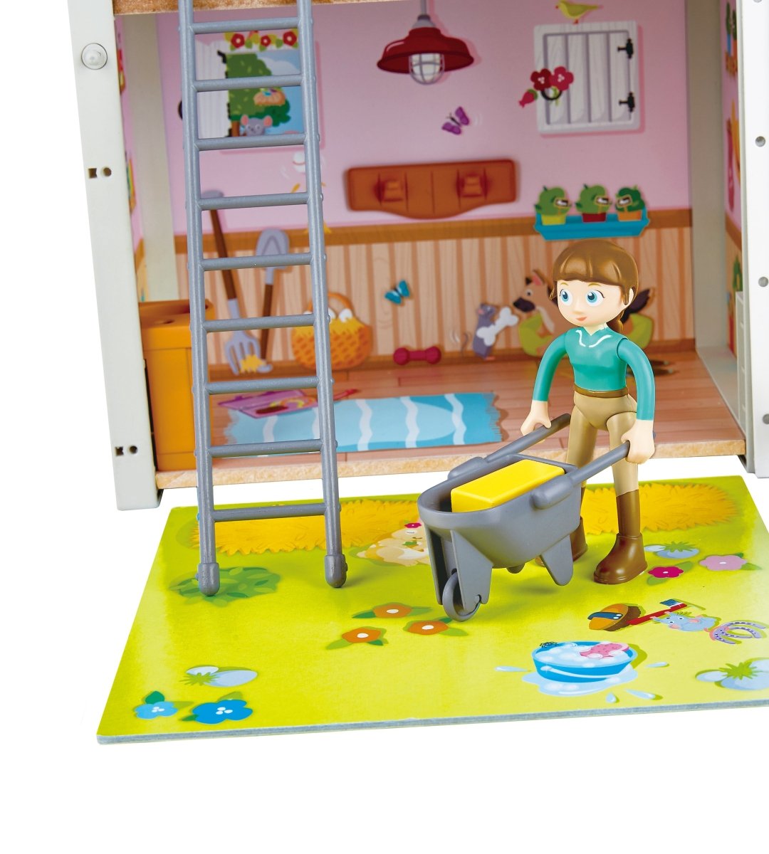 Hape Pony Club Ranch Playset with Accessories - Premium for Kids in Qatar | Toysaro.com