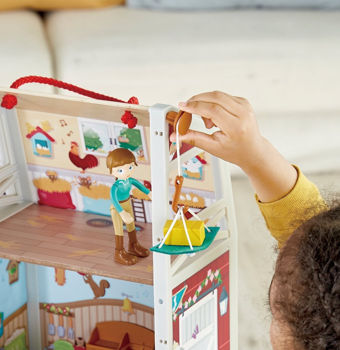 Hape Pony Club Ranch Playset with Accessories - Premium for Kids in Qatar | Toysaro.com
