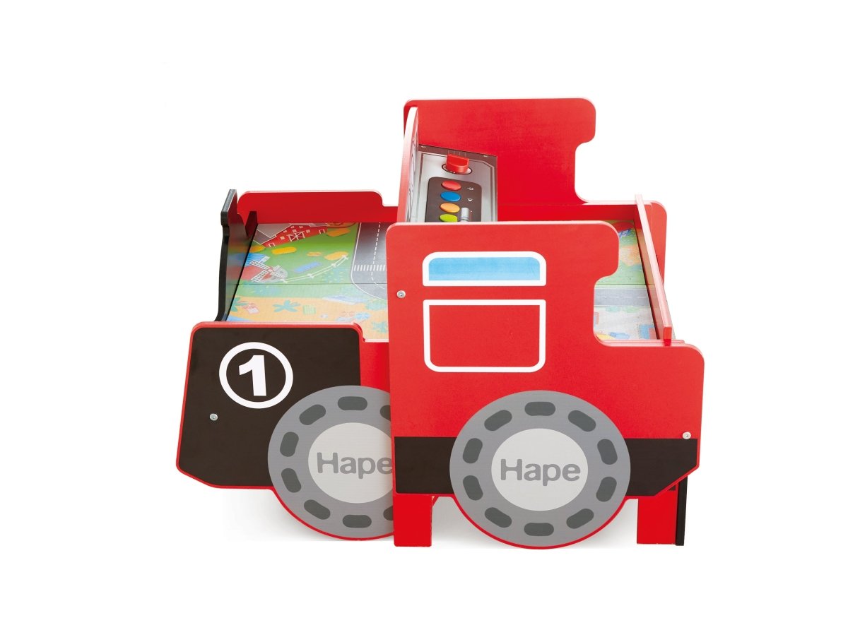 Hape Ride - On Engine Wooden Railway Set Play Table 32pcs - Premium for Kids in Qatar | Toysaro.com