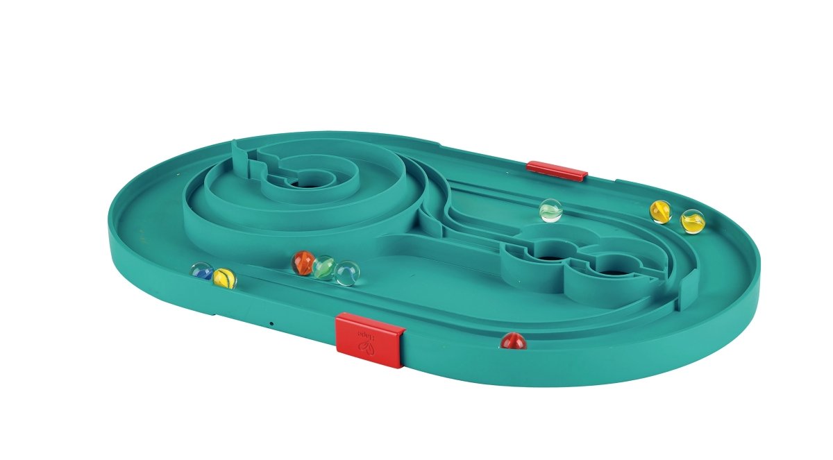 Hape Quadrilla Stack Track Marble Run Set 28pcs + 30 marbles - Premium for Kids in Qatar | Toysaro.com