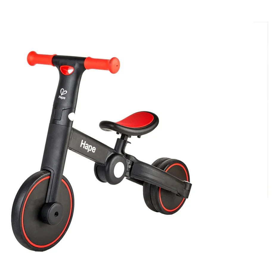 Hape Double-fun Transforming Rider Balance Bike & Tricycle Red 18M+