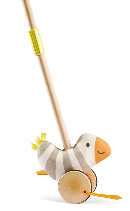 Hape Wooden Flappy Bird Push & Pull Toy - Premium for Kids in Qatar | Toysaro.com