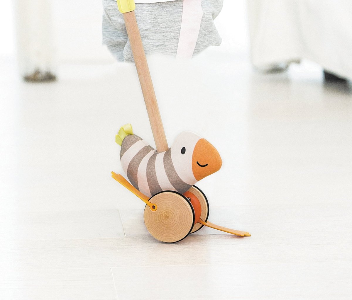 Hape Wooden Flappy Bird Push & Pull Toy - Premium for Kids in Qatar | Toysaro.com