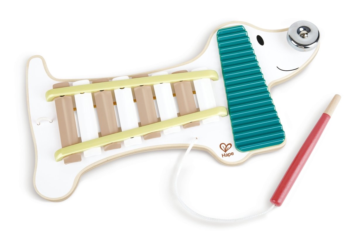 Hape Xylophone Dog Xenia Wooden Musical Instrument - Premium for Kids in Qatar | Toysaro.com