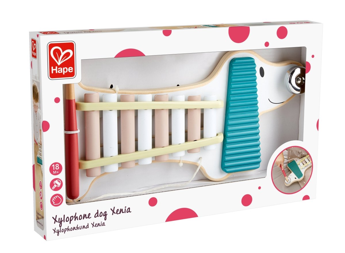 Hape Xylophone Dog Xenia Wooden Musical Instrument - Premium for Kids in Qatar | Toysaro.com
