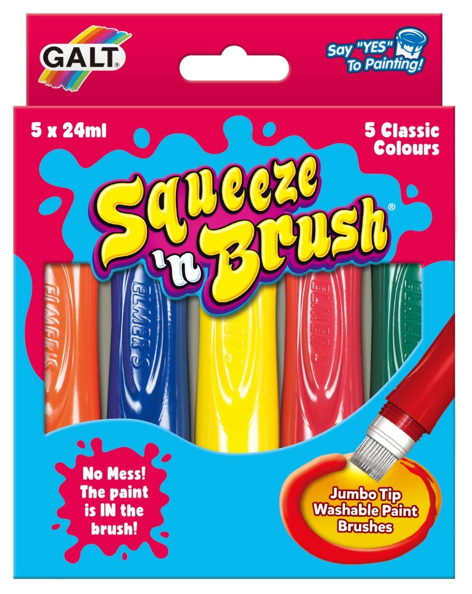 5 CLASSIC COLOURS - SQUEEZE & BRUSH - Premium for Kids in Qatar | Toysaro.com