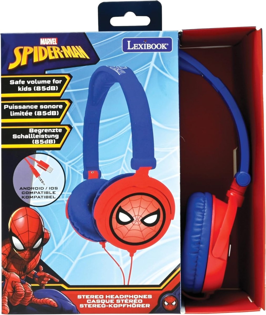 SPIDERMAN STEREO WIRED FOLDABLE HEADPHONE - Premium for Kids in Qatar | Toysaro.com