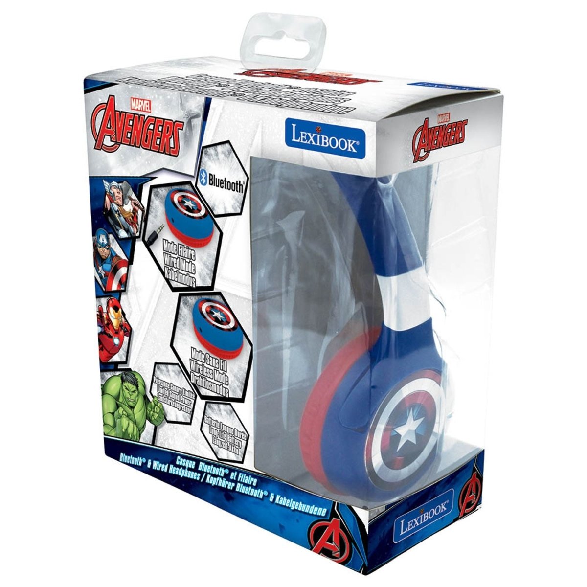 AVENGERS 2 IN 1 FOLDABLE HEADPHONE - Premium for Kids in Qatar | Toysaro.com