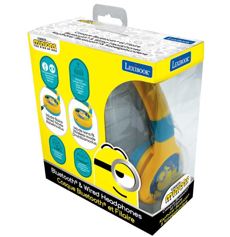 MINIONS 2 IN 1 FOLDABLE HEADPHONE - Premium for Kids in Qatar | Toysaro.com