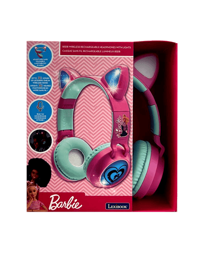 BARBIE WIRELESS RECHARGEABLE HEADPHONES W/LIGHT - Premium for Kids in Qatar | Toysaro.com
