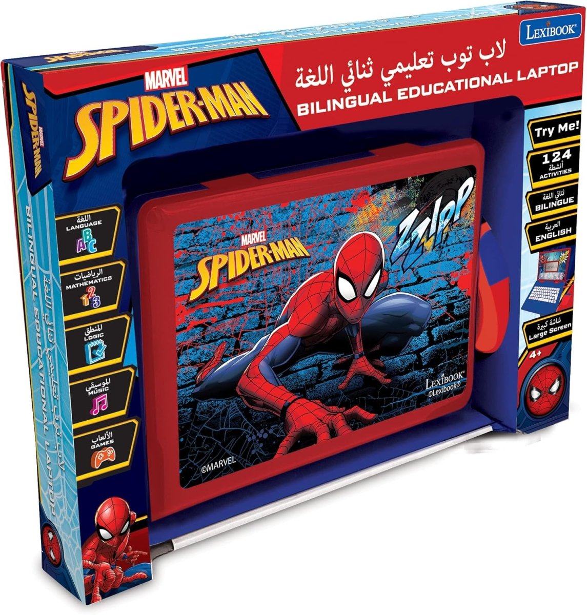 SPIDERMAN BILINGUAL EDUCATIONAL LAPTOP ARABIC/ENGLISH - Premium for Kids in Qatar | Toysaro.com