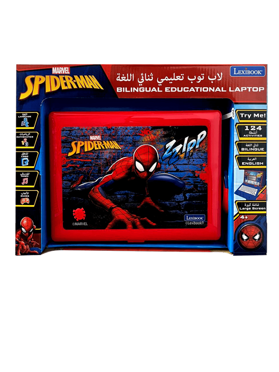SPIDERMAN BILINGUAL EDUCATIONAL LAPTOP ARABIC/ENGLISH - Premium for Kids in Qatar | Toysaro.com