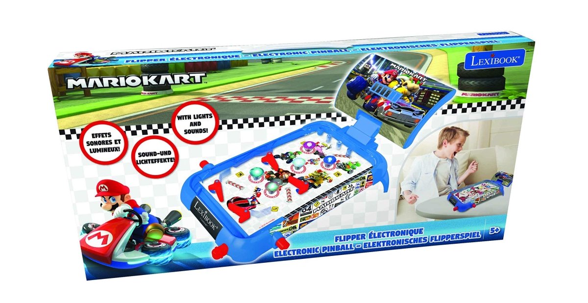 MARIO KART ELECTRONIC PINBALL W/LIGHTS N SOUND - Premium for Kids in Qatar | Toysaro.com