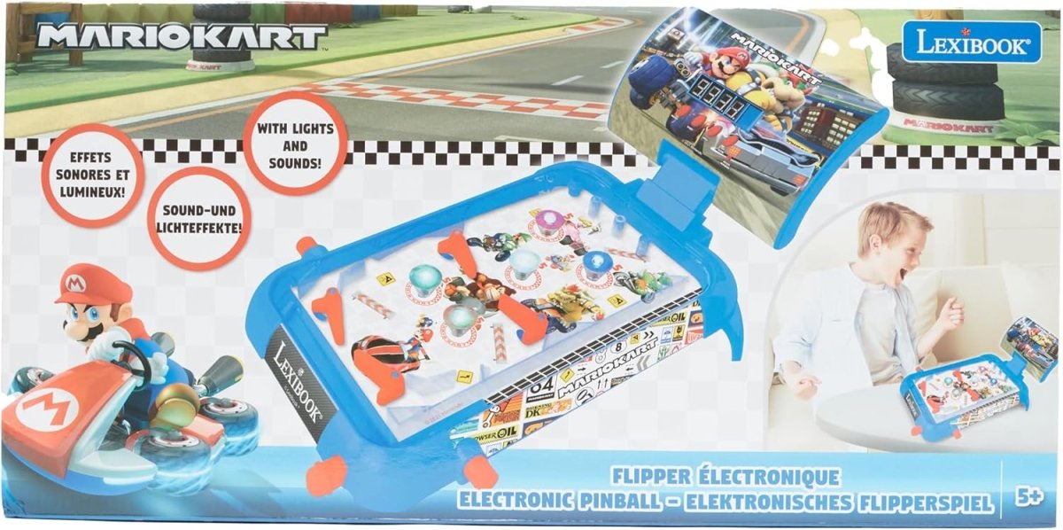 MARIO KART ELECTRONIC PINBALL W/LIGHTS N SOUND - Premium for Kids in Qatar | Toysaro.com