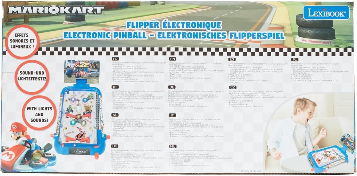MARIO KART ELECTRONIC PINBALL W/LIGHTS N SOUND - Premium for Kids in Qatar | Toysaro.com