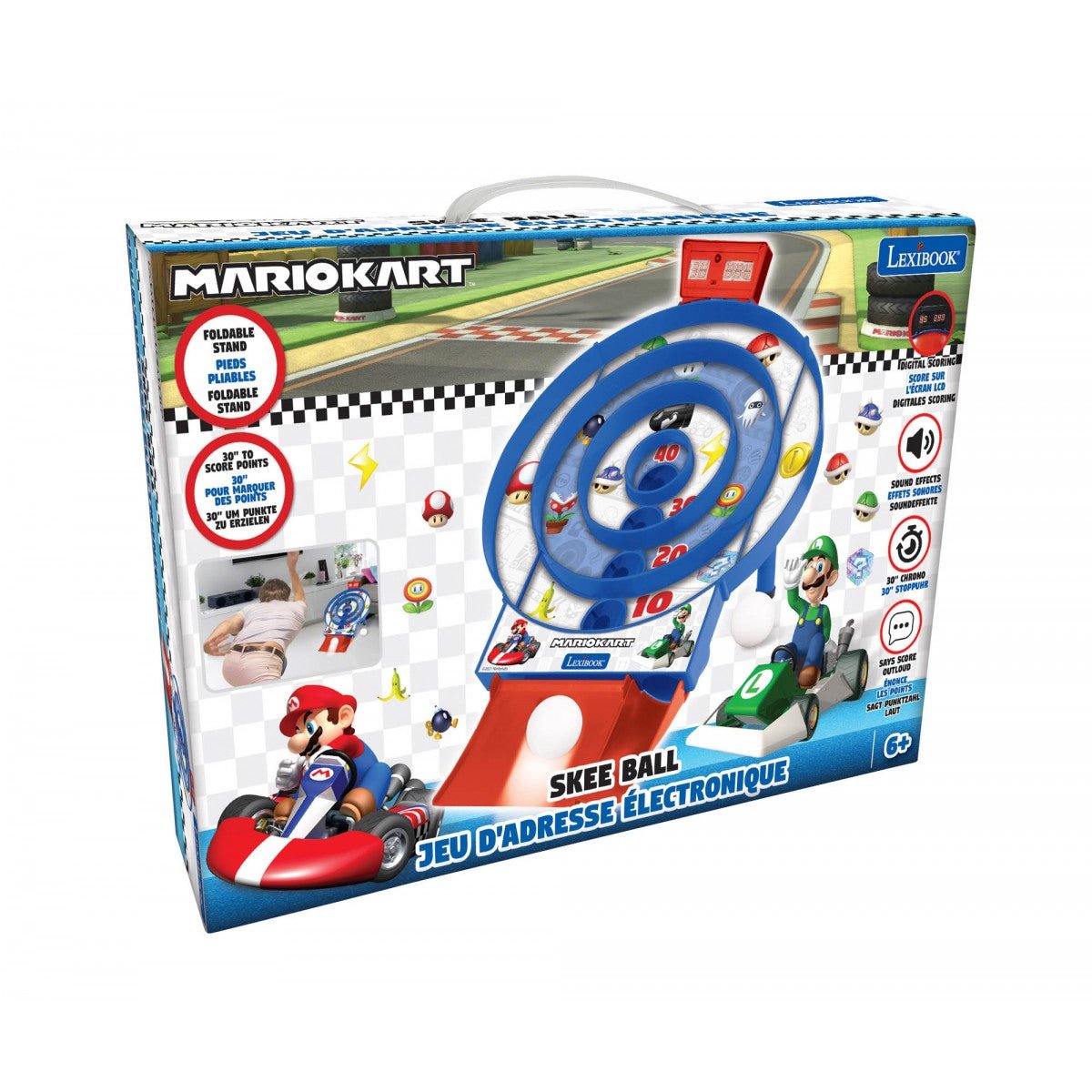 MARIO KART TARGET SHOOT ELECTRONIC GAME WITH LCD SCREEN N 2 BALLS - Premium for Kids in Qatar | Toysaro.com