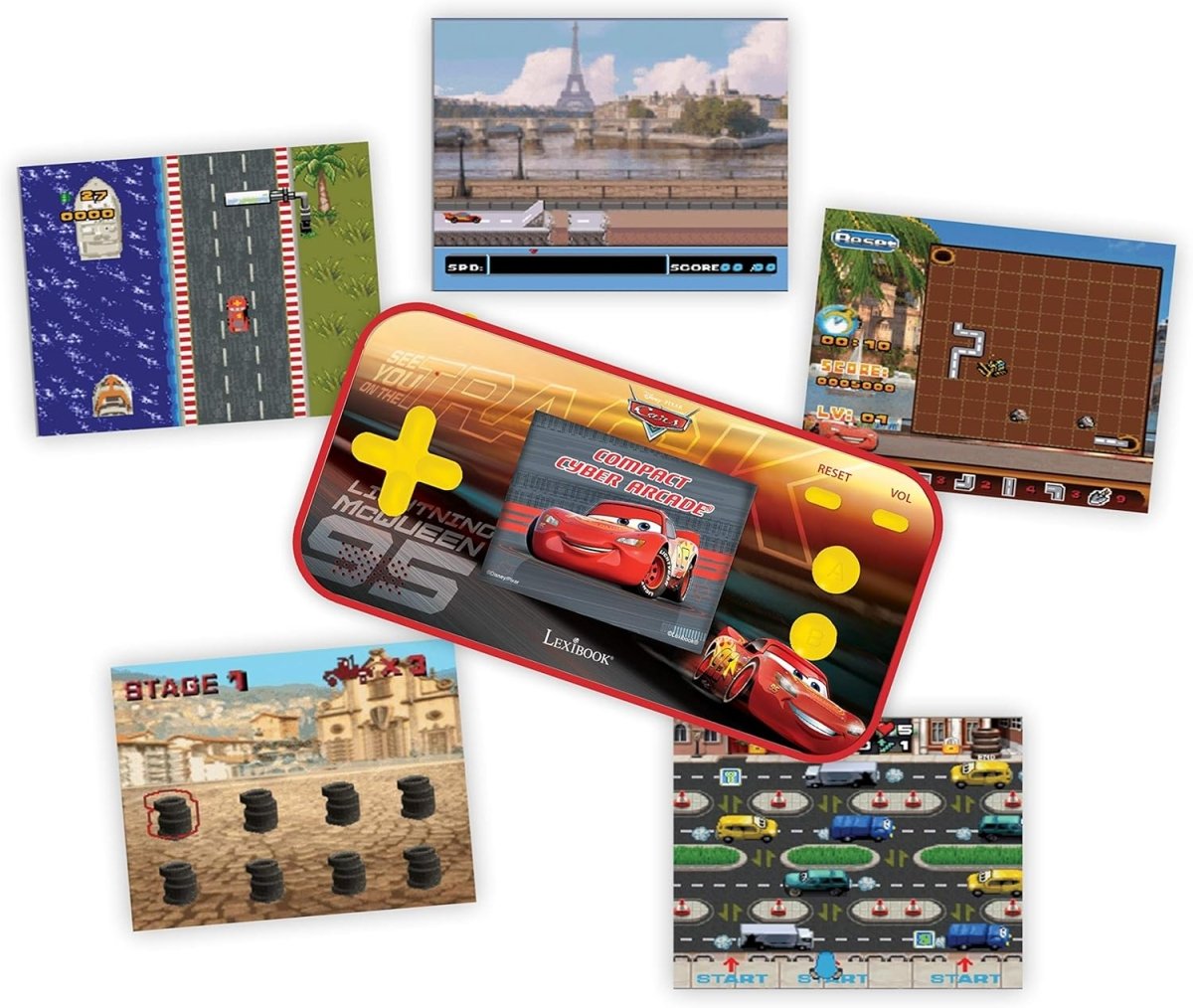 CARS HANDHELD CONSOLE COMPACT CYBER ARCADE 2.5 INCH 150 GAMES - Premium for Kids in Qatar | Toysaro.com