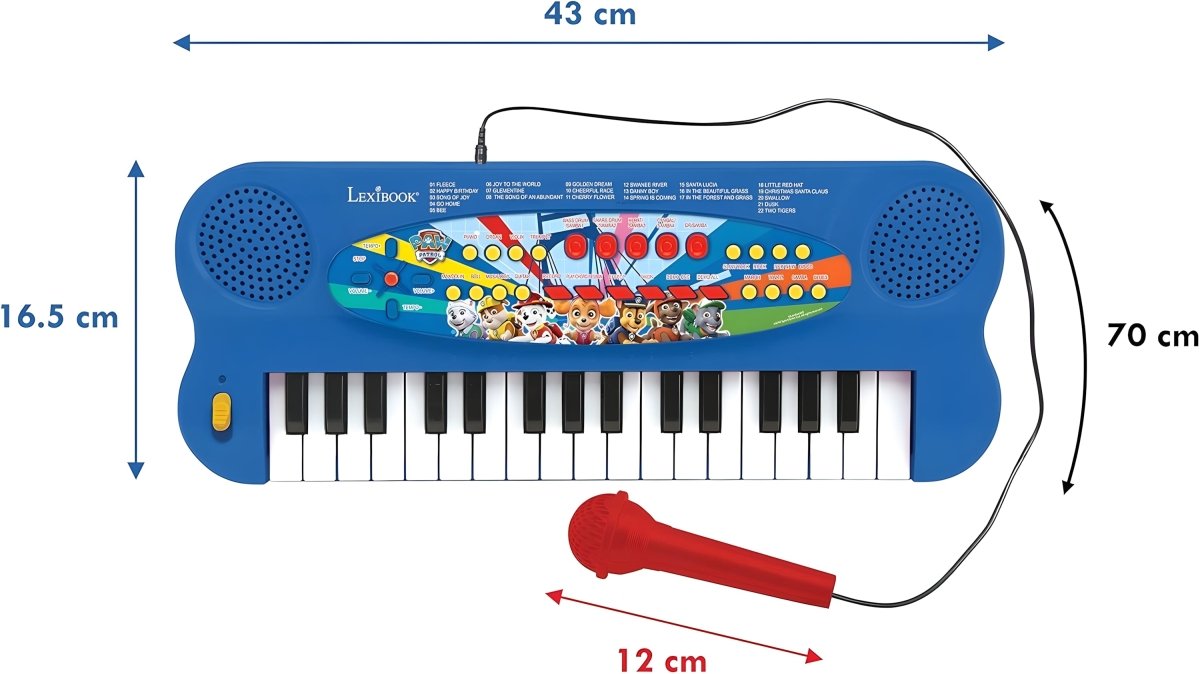 PAW PATROL ELECTRONIC KEYBOARD W/MIC 32 KEYS - Premium for Kids in Qatar | Toysaro.com