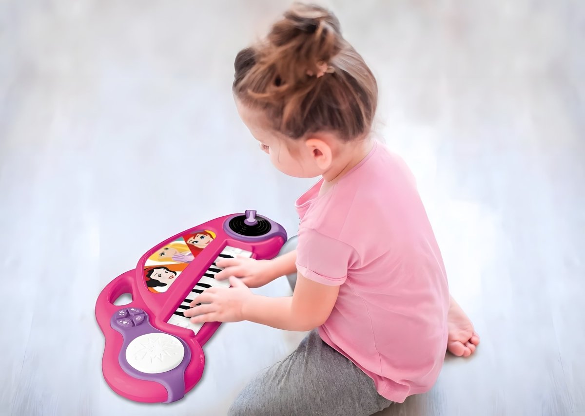 BARBIE ELECTRONIC PIANO KEYBOARD W/LIGHT AND MICROPHONE - Premium for Kids in Qatar | Toysaro.com