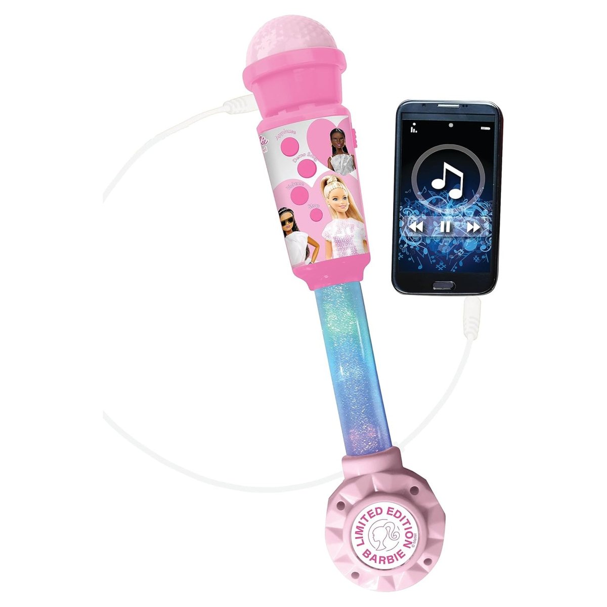 BARBIE LIGHTING MICROPHONE W/SPEAKER (AUX - IN) - Premium for Kids in Qatar | Toysaro.com
