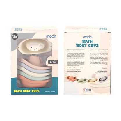 MOON BATHING TOY BOAT CUPS - Premium for Kids in Qatar | Toysaro.com