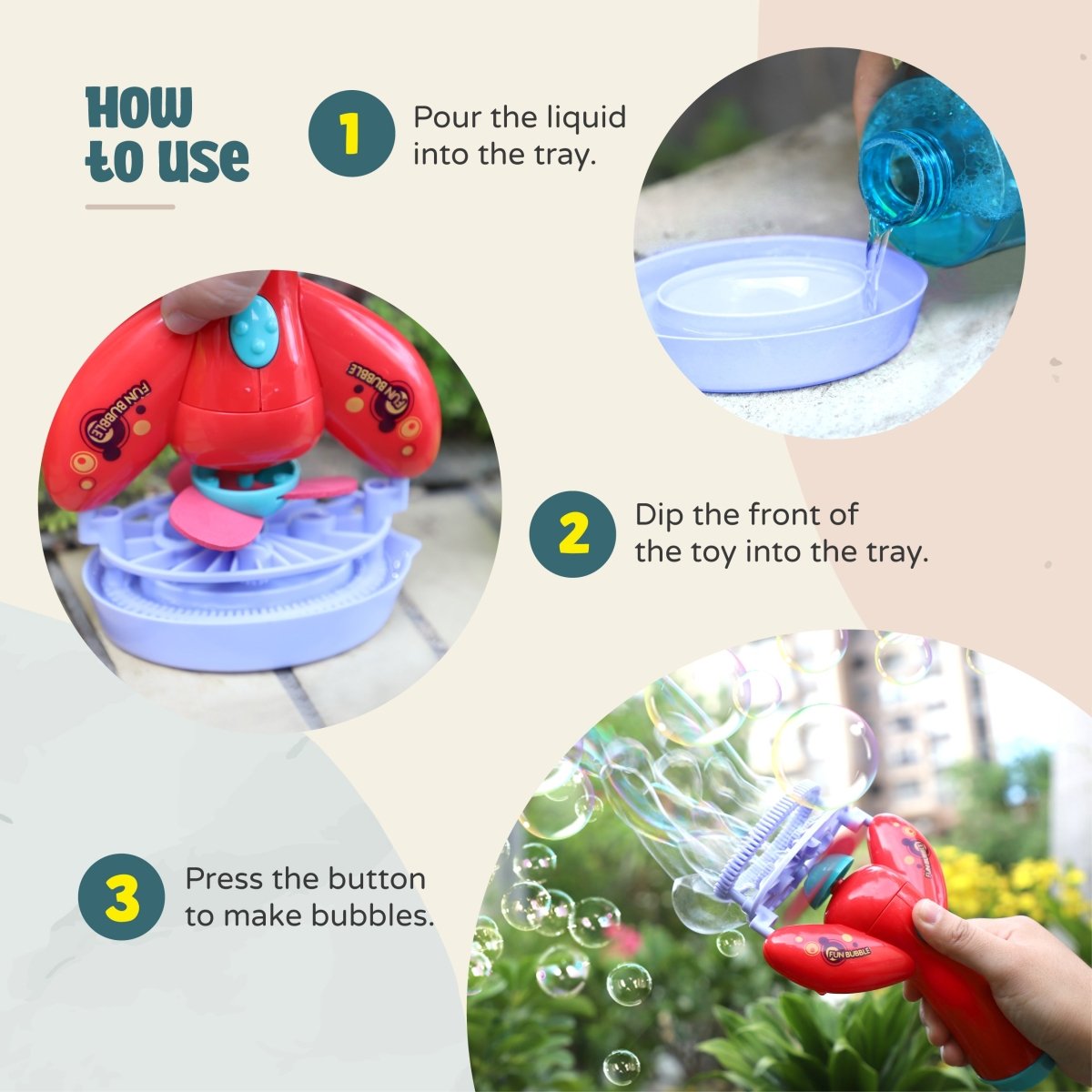 MOON BUBBLE BURST - RED - Premium for Kids in Qatar | Toysaro.com