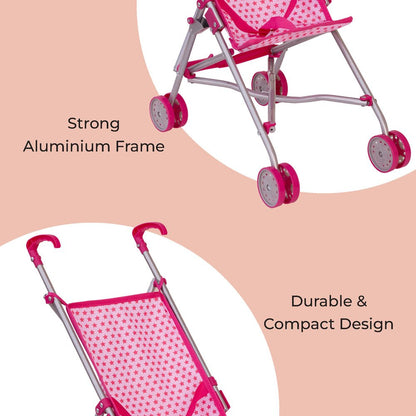 MOON BABY DOLL BUGGY - PRETEND TO PLAY - PINK - Premium for Kids in Qatar | Toysaro.com
