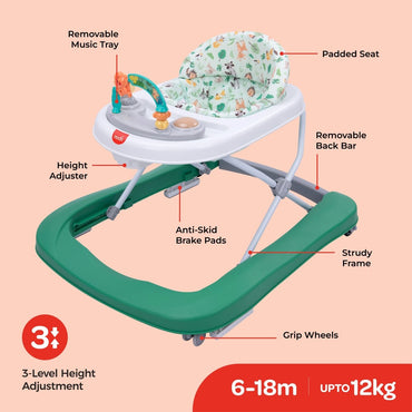 MOON STRIDE BABY WALKER - GREEN - Premium for Kids in Qatar | Toysaro.com