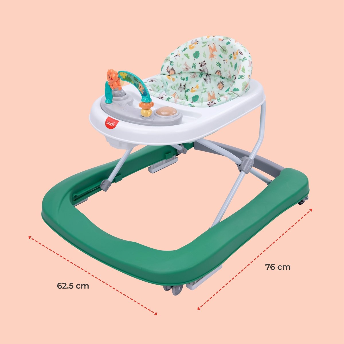 MOON STRIDE BABY WALKER - GREEN - Premium for Kids in Qatar | Toysaro.com