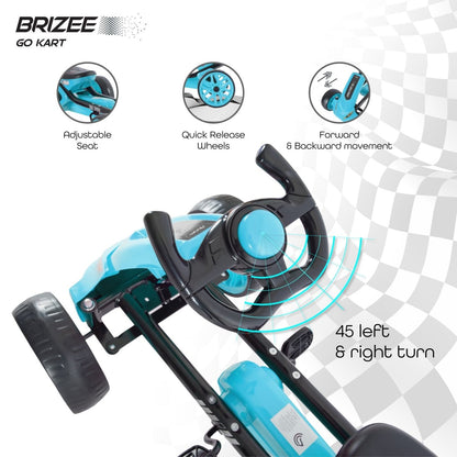 MOON BRIZEE BABY GO KART - BLUE - Premium for Kids in Qatar | Toysaro.com