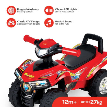 MOON BLAZE QUAD BIKE - RED - Premium for Kids in Qatar | Toysaro.com